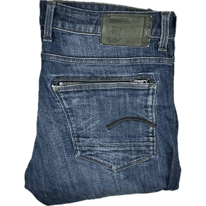 G Star RAW 'Attacc Straight' Distressed Jeans -Size 38/34 - Jean Pool