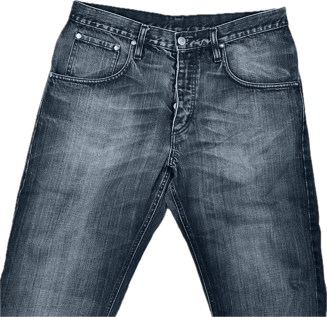 NOBODY Aussie Mens Classic Fit Relaxed Jeans - Size 33