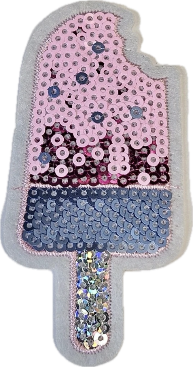 Ice Cream - Sequin & Embroidered Patch