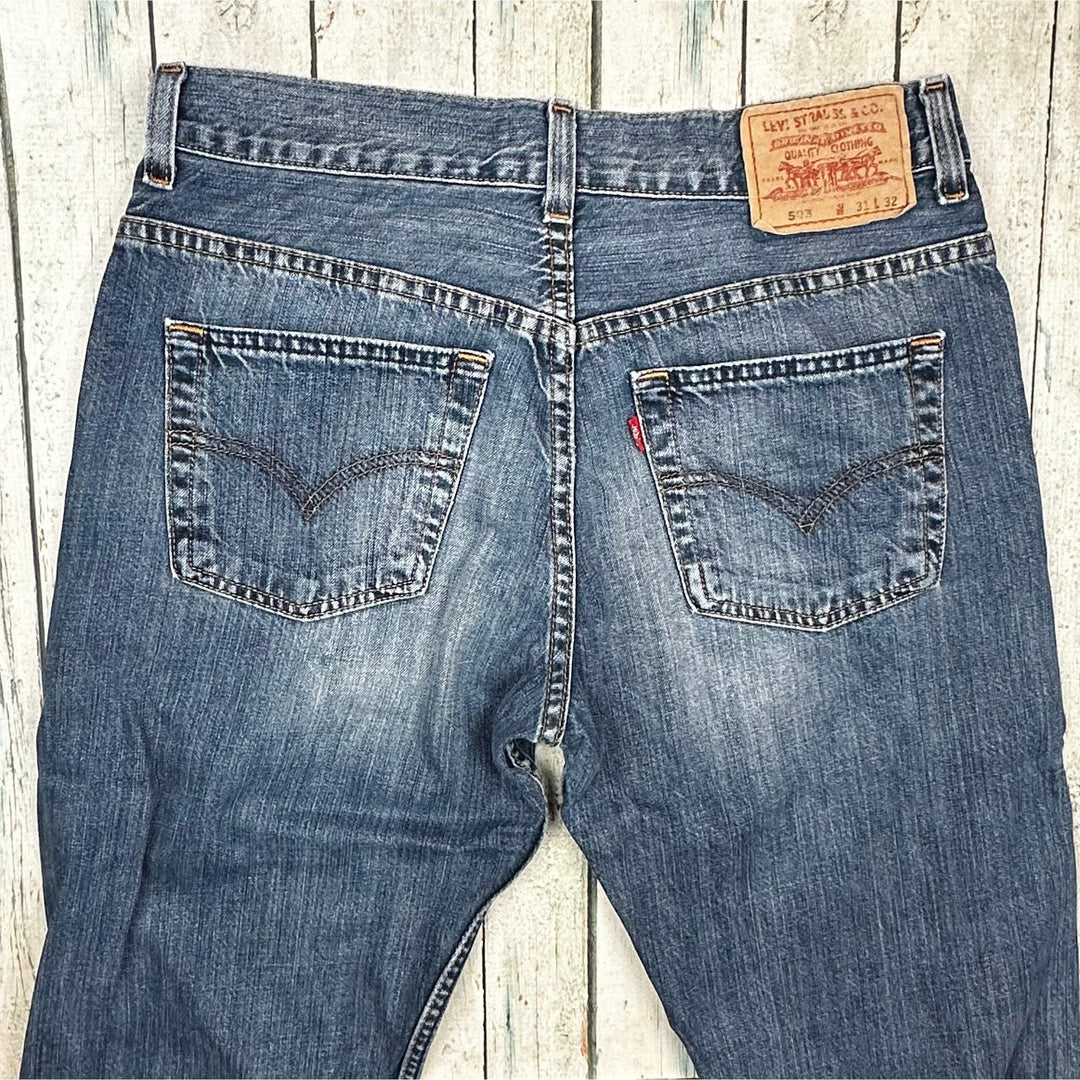 Mens Vintage Levis Bootcut 503 Denim Jeans - Size 31 - Jean Pool