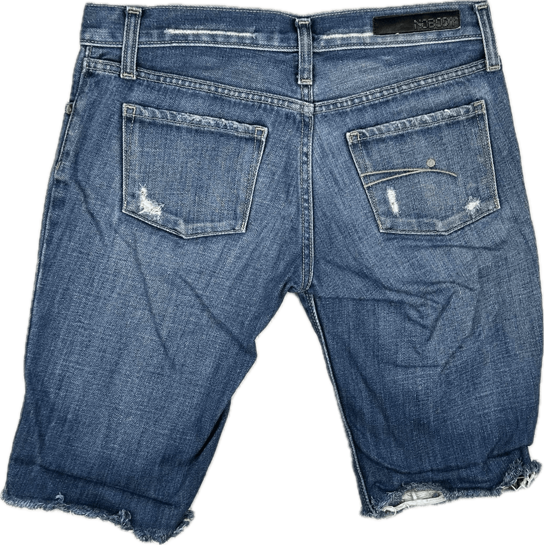 Nobody Distressed Low Cut Off Denim Jorts/Shorts - Size 26