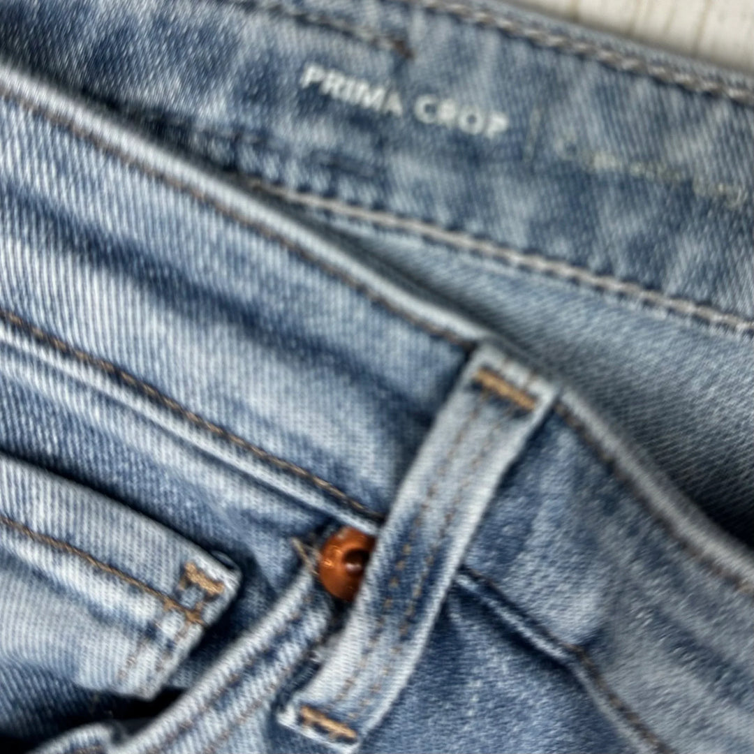 AG Adriano Goldschmied 'the Prima Crop' Mid Rise Cigarette Jeans- Size 28R