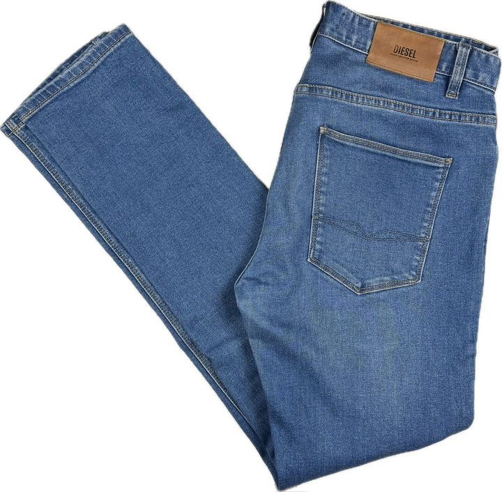Diesel Mens Regular Slim Straight Jeans - Size 34/34