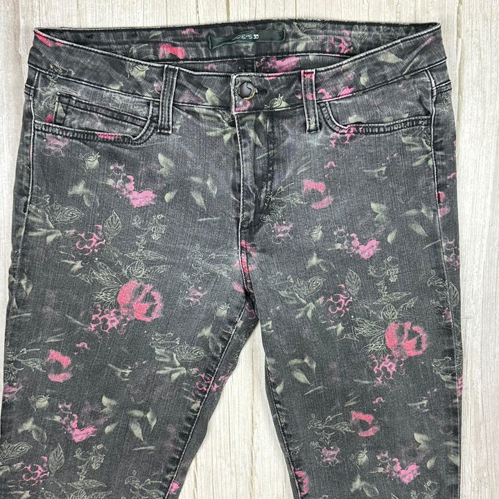 Joes Jeans USA Electric Floral Print Skinny Jeans Size- 30