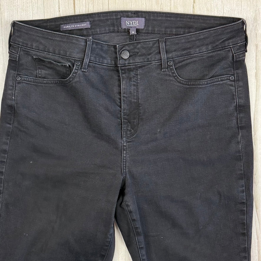 NYDJ - 'Lift & Tuck' MARILYN Straight Leg Jeans -Size 14US suit 18AU