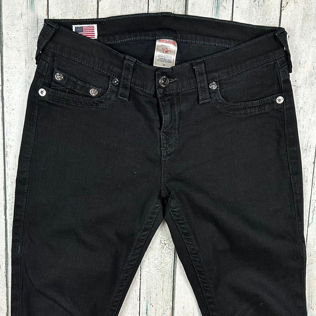 True Religion 'Casey' Skinny Black Jeans- Size 29 - Jean Pool