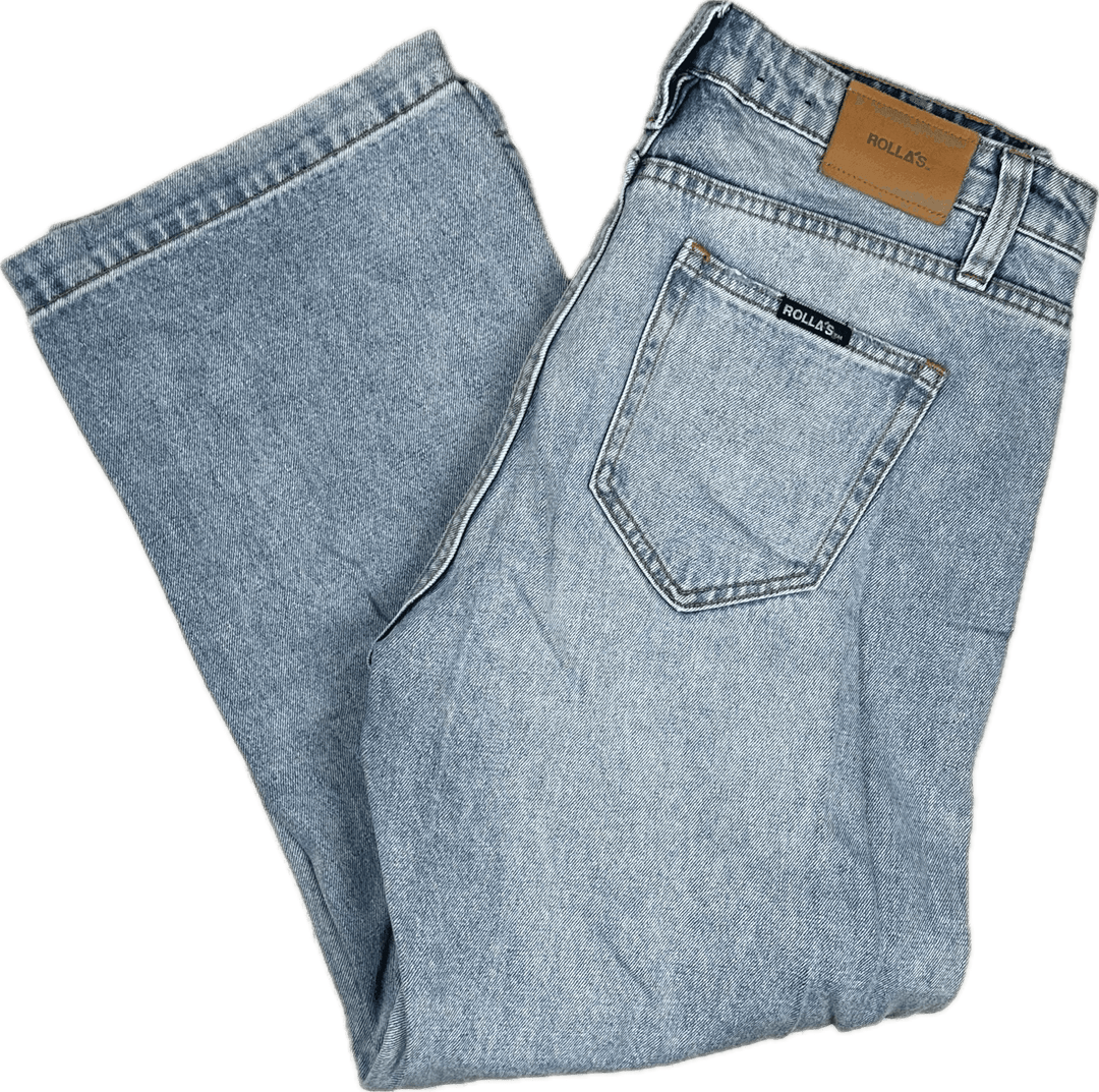 ROLLAS Mens 'Lazy Boy' Loose Fit Crop Jeans - Size 32" - Jean Pool