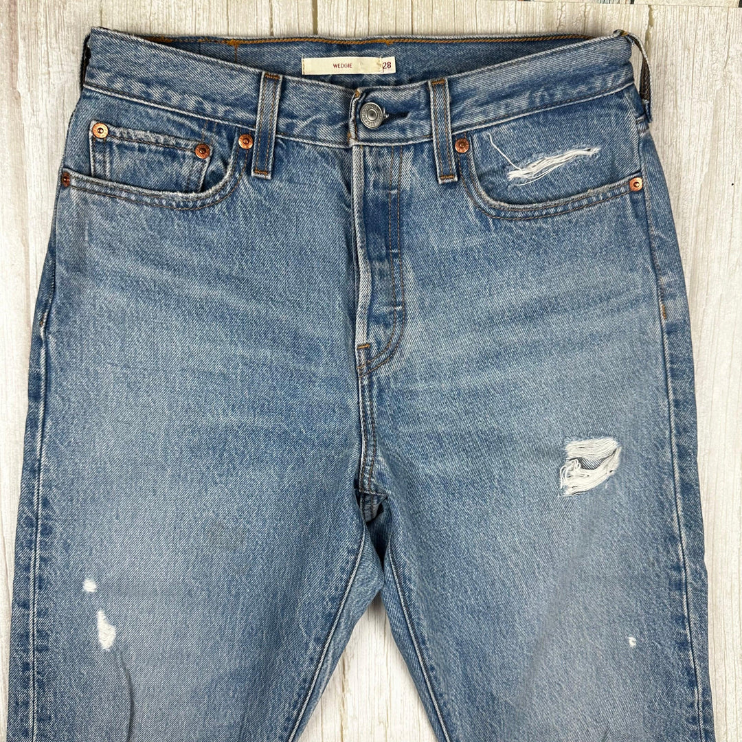 Levis Ladies ‘Wedgie’ Premium Denim Jeans - Size 28 - Jean Pool