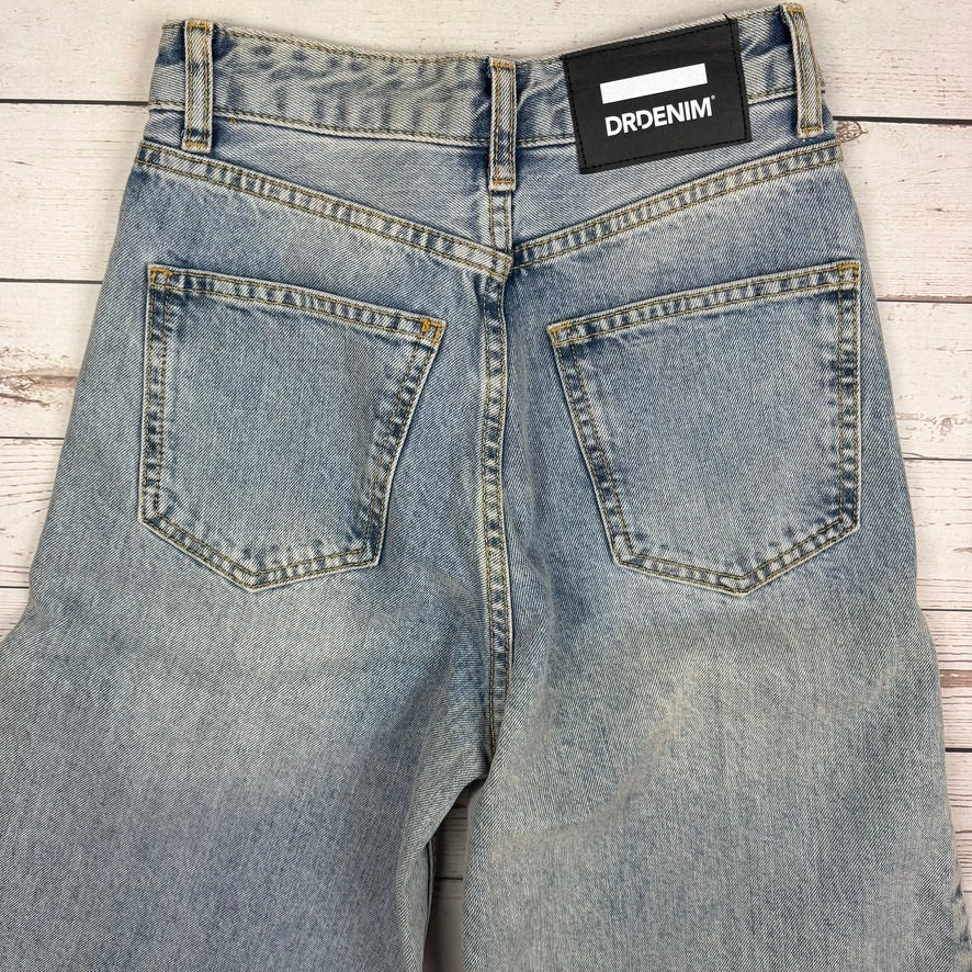 Dr Denim 'Aiko'  High Rise Wide Leg Crop Jeans - Size 24