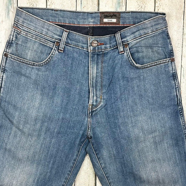 Wrangler 'Texas' Mens Straight Classic Jeans - Size 33 - Jean Pool