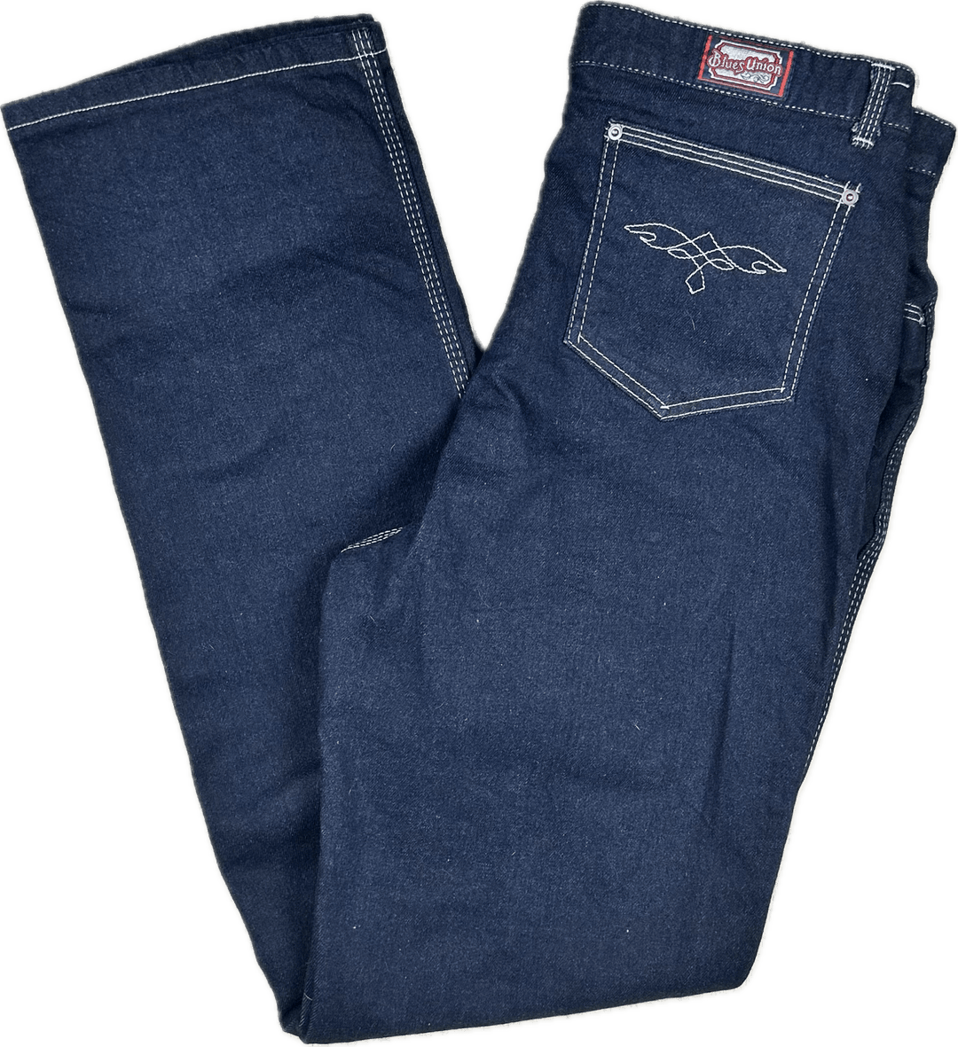 Genuine 1970's Australian Made Blues Union Jeans - Suit Size 14 - Jean Pool