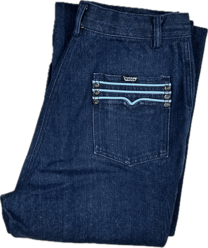 Walco 1970's Vintage Straight Leg Jeans - Suit Size 10-11