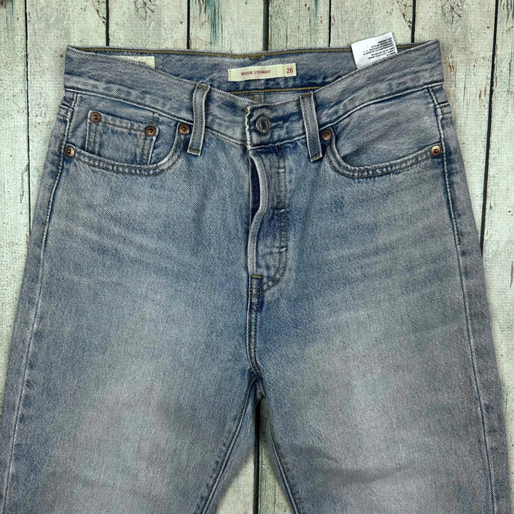 Ladies Levis ‘Wedgie Straight’ Premium Denim Jeans - Size 26 - Jean Pool