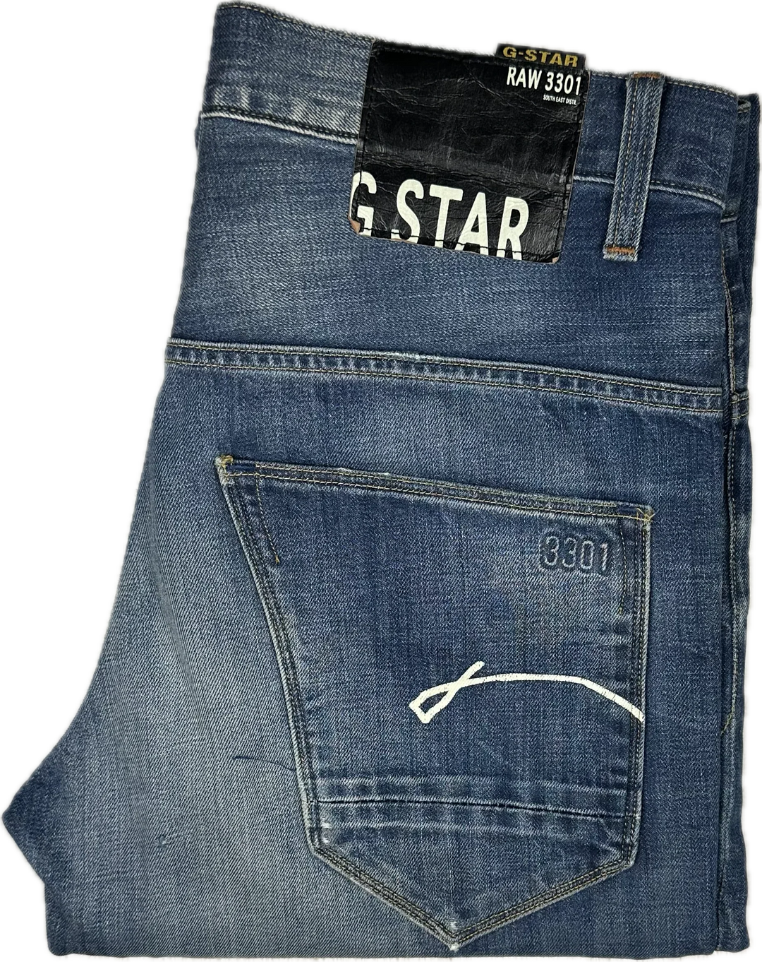 G Star RAW 3301 Mens Morris Tapered Jeans - Size 31/32