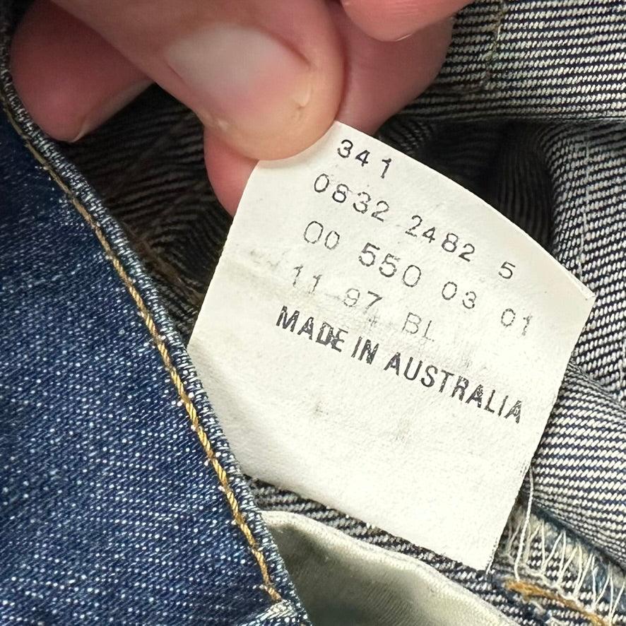 Vintage 90's Aussie Made Levis 550 Bootcut Jeans -Suit Size 6/8
