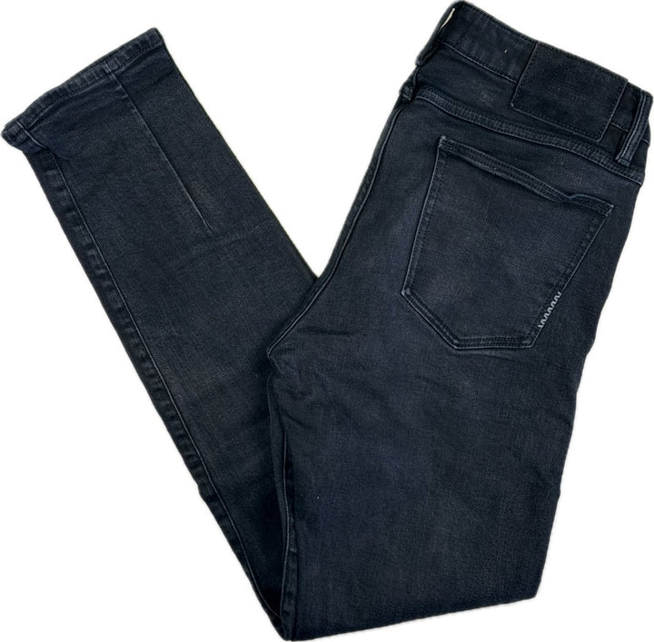 NEUW Mens 'IGGY Skinny' Stretch Tapered Black Jeans - Size 32/32
