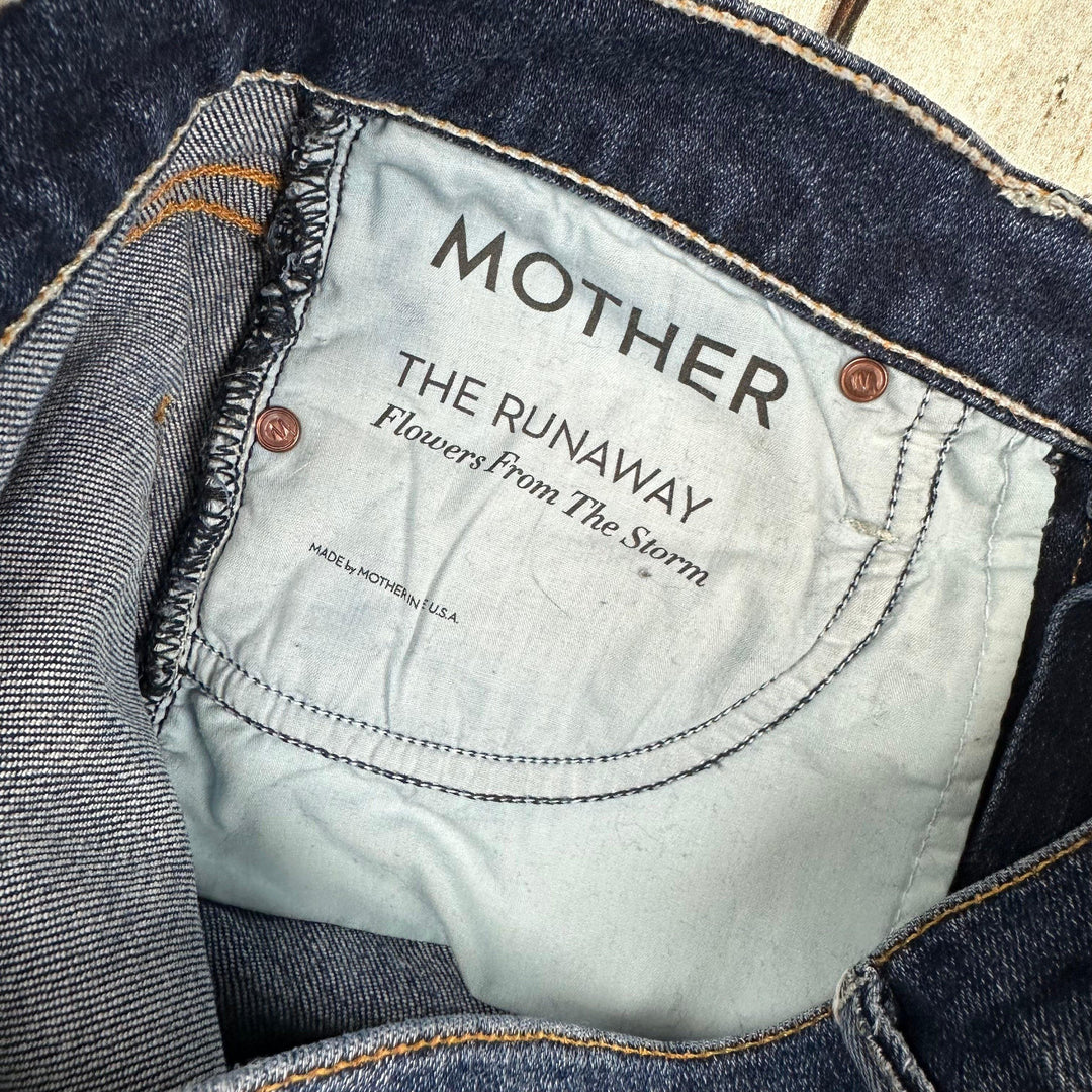 Mother 'The Runaway' Flowers from the Storm Bootcut Jeans - Size 25 - Jean Pool