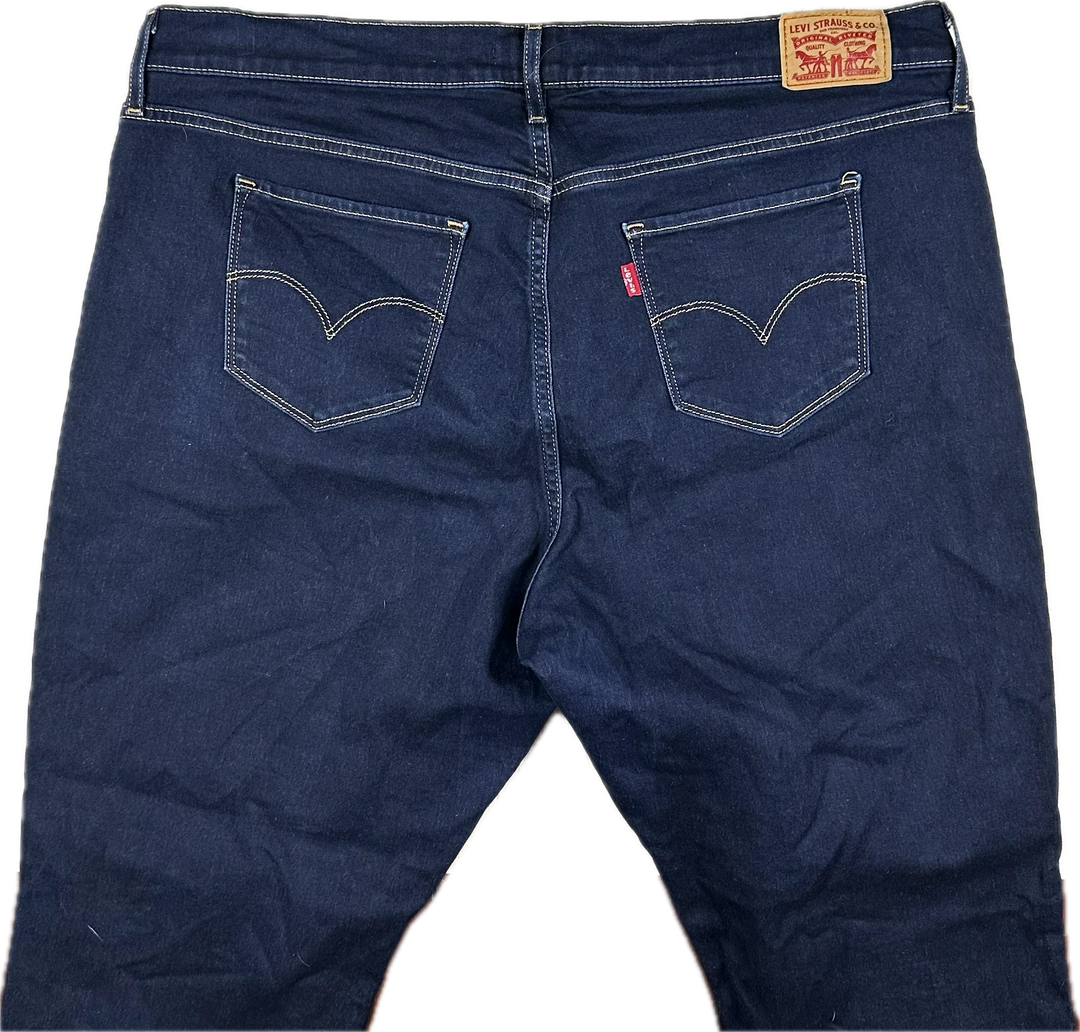 Ladies Levis 314 Shaping Straight Jeans - Size 18W