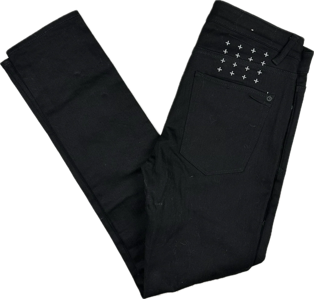 Ksubi Mens 'Van Winkle' Black Slice Skinny Jeans - Size 32