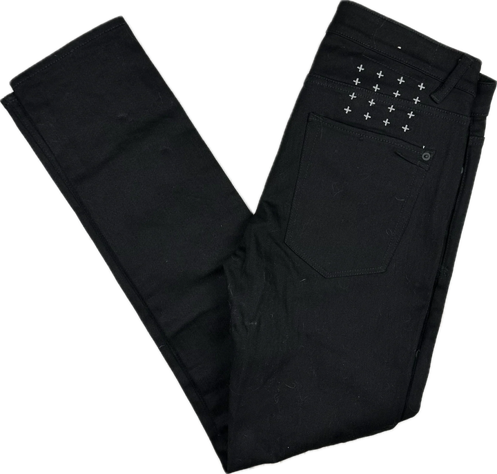 Ksubi Mens 'Van Winkle' Black Slice Skinny Jeans - Size 32