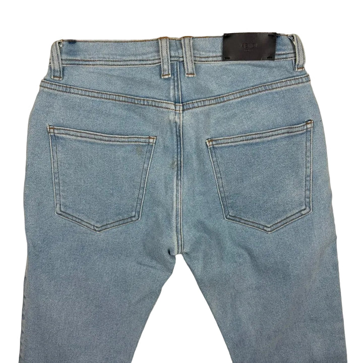 Fendi 'Karlito' Fox Ladies Embroidered Logo Jeans -Size 8