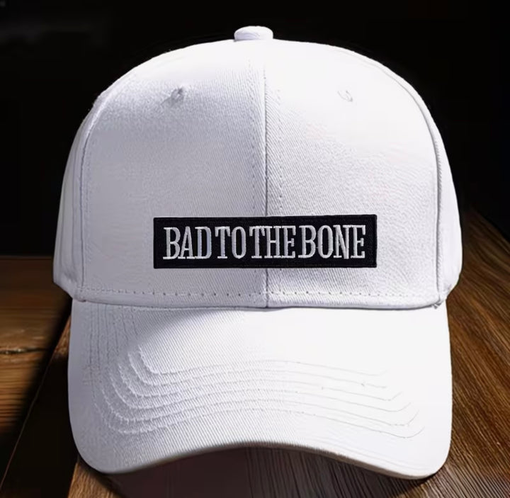 Bad to the Bone-  Embroidered Iron On Patch