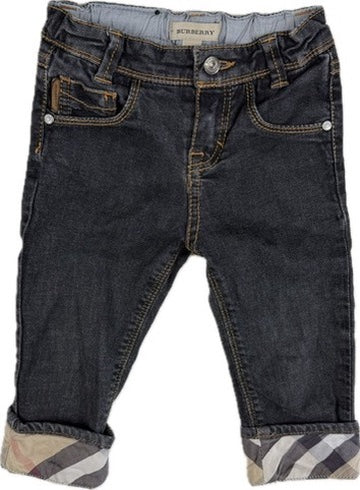 Burberry London Baby Jeans Nova Check Cuff - Size 18M