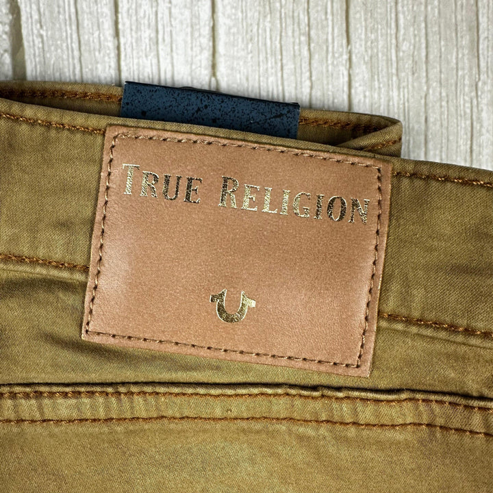 NWT - True Religion 'Jennie' Curvy Skinny Dk. Straw Jeans- Size 25 - Jean Pool