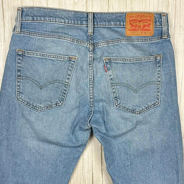 Levis 512 Tapered Light Wash Mens Jeans - Size 32R
