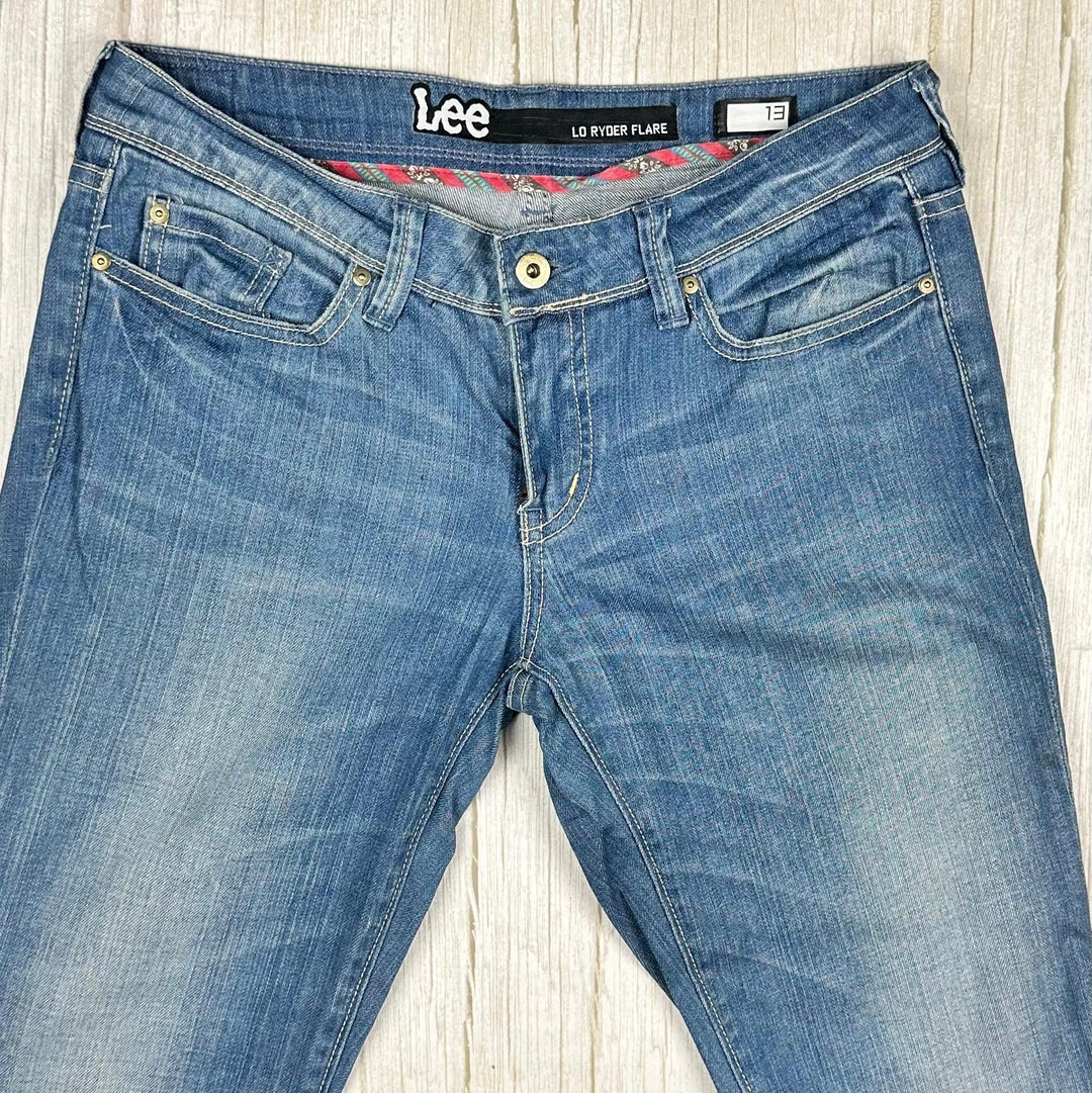 Lee Ladies 'Lo Ryder Flare' Jeans- Size 13 - Jean Pool