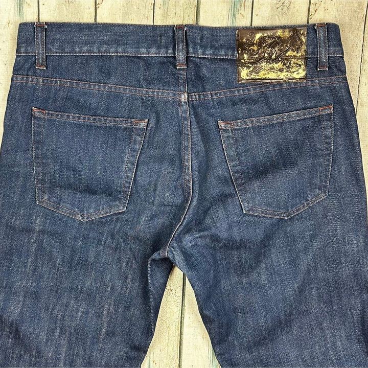 Roberto Cavalli Italian Ladies Straight legJeans - Size 48 Euro -14/16 AU - Jean Pool