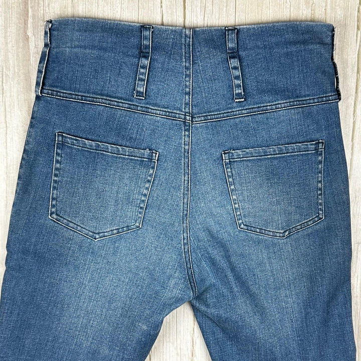 Scanlan & Theodore  High Rise Crop Flare Jeans- Size 10
