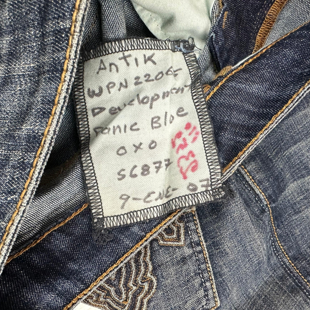 Antik Denim USA Embroidered Pocket Bootcut Jeans- Suit Size 27