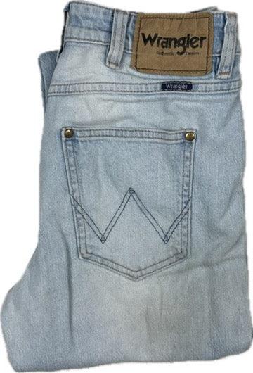 Wrangler Mens Light Wash 'Sid' Slim Fit Jeans - Size 28