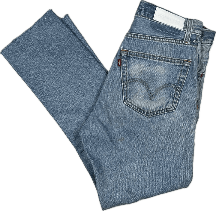 RE/DONE High Rise Ankle Fray Jeans -Size 27