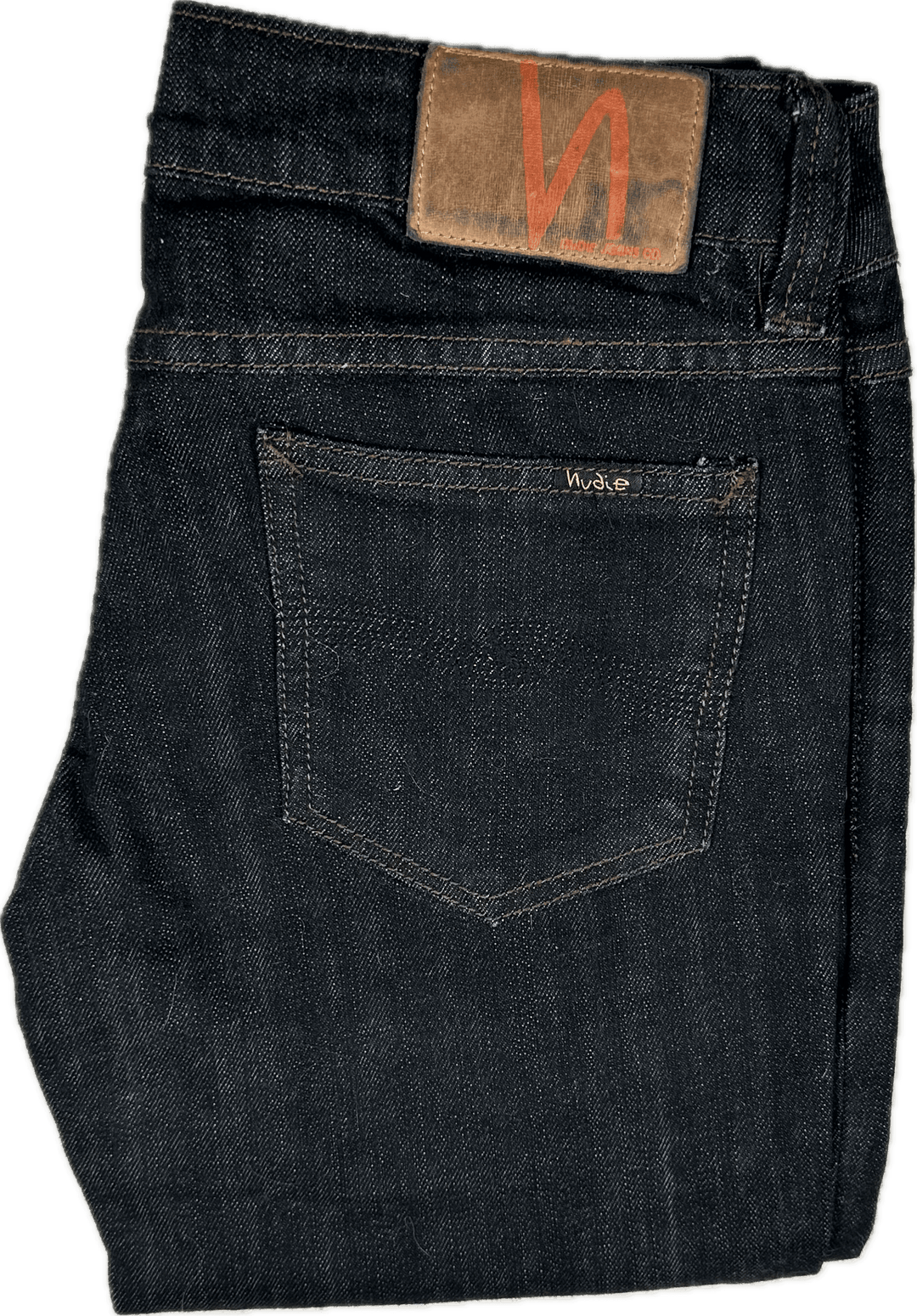 Nudie Jeans Co.'Slim Jim' Dry Japan Black Wash Jeans - Size 27/32 - Jean Pool