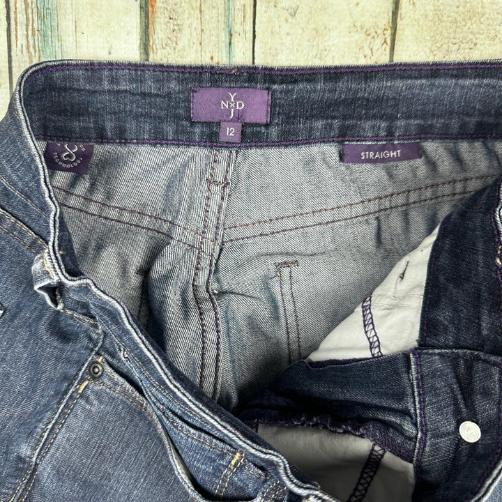 NYDJ Lift & Tuck 'Straight' Jeans -Size 12 US or 16 AU - Jean Pool