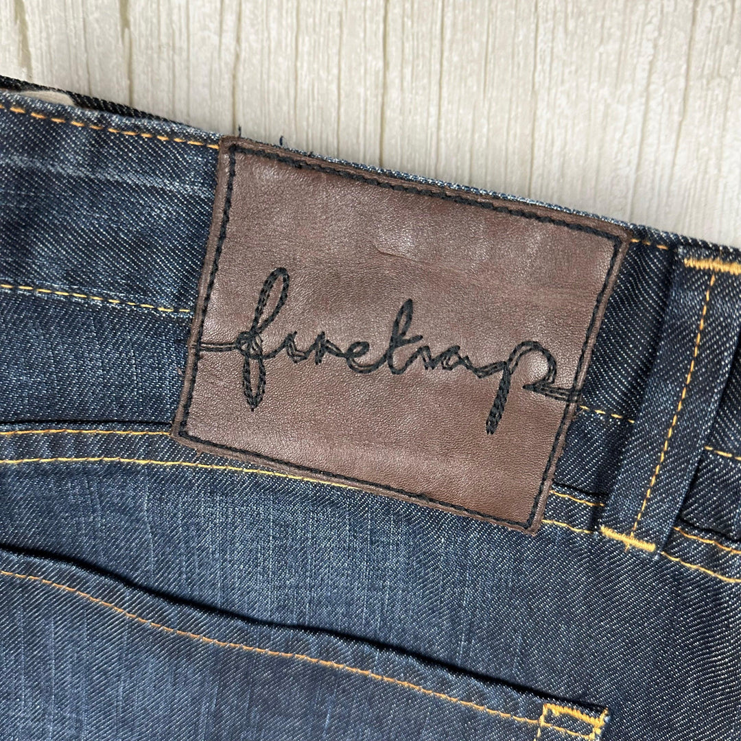 Firetrap Black Seal 'Hooper Comfort' Mens Relaxed Jeans - Size 36