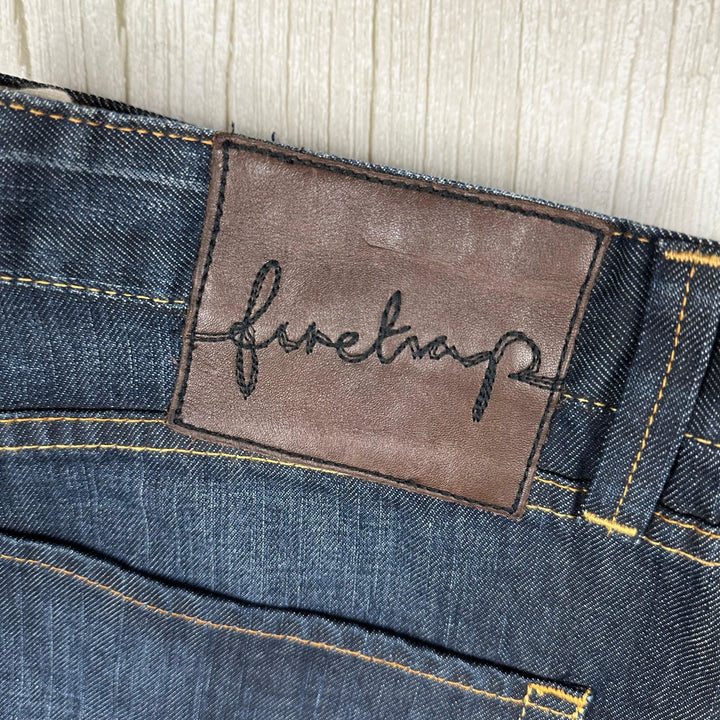 Firetrap Black Seal 'Hooper Comfort' Mens Relaxed Jeans - Size 36