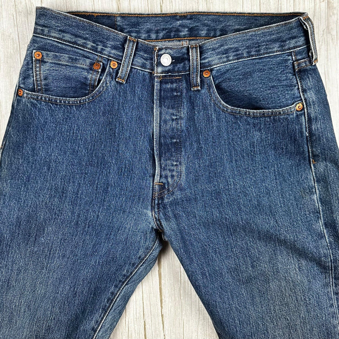 Levis 501 Mens Button Fly Denim Jeans - Size 31/32
