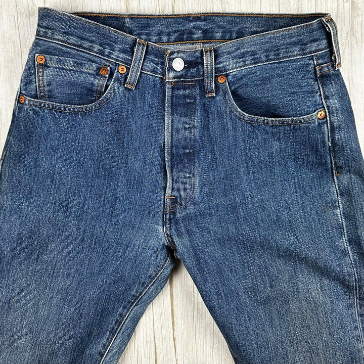 Levis 501 Mens Button Fly Denim Jeans - Size 31/32