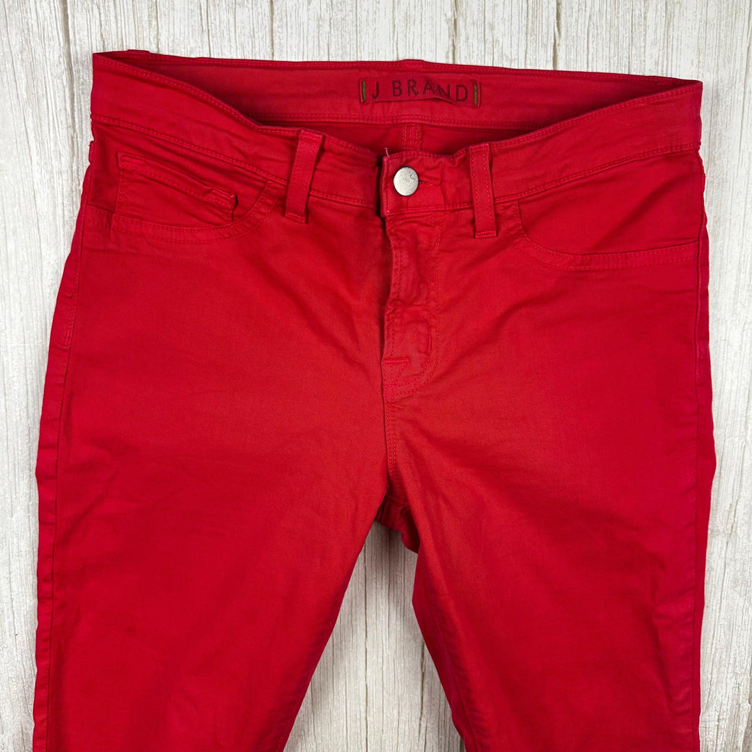 J Brand Bright Red 'Skinny Leg' Jeans - Size 27 - Jean Pool