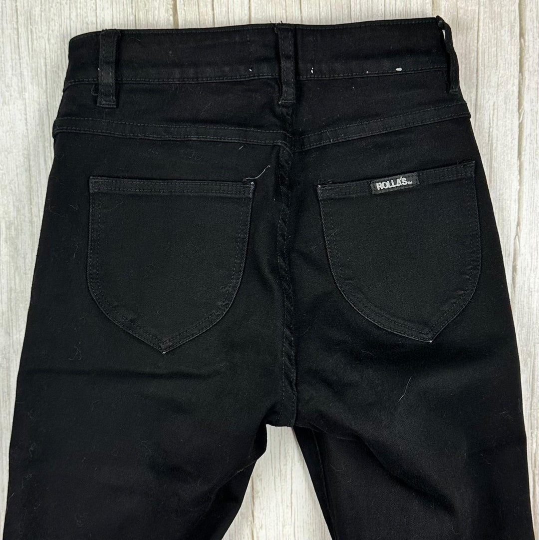 Rolla’s 'Westcoast Ankle' High Rise Skinny Black Jeans - Size 25" - Jean Pool