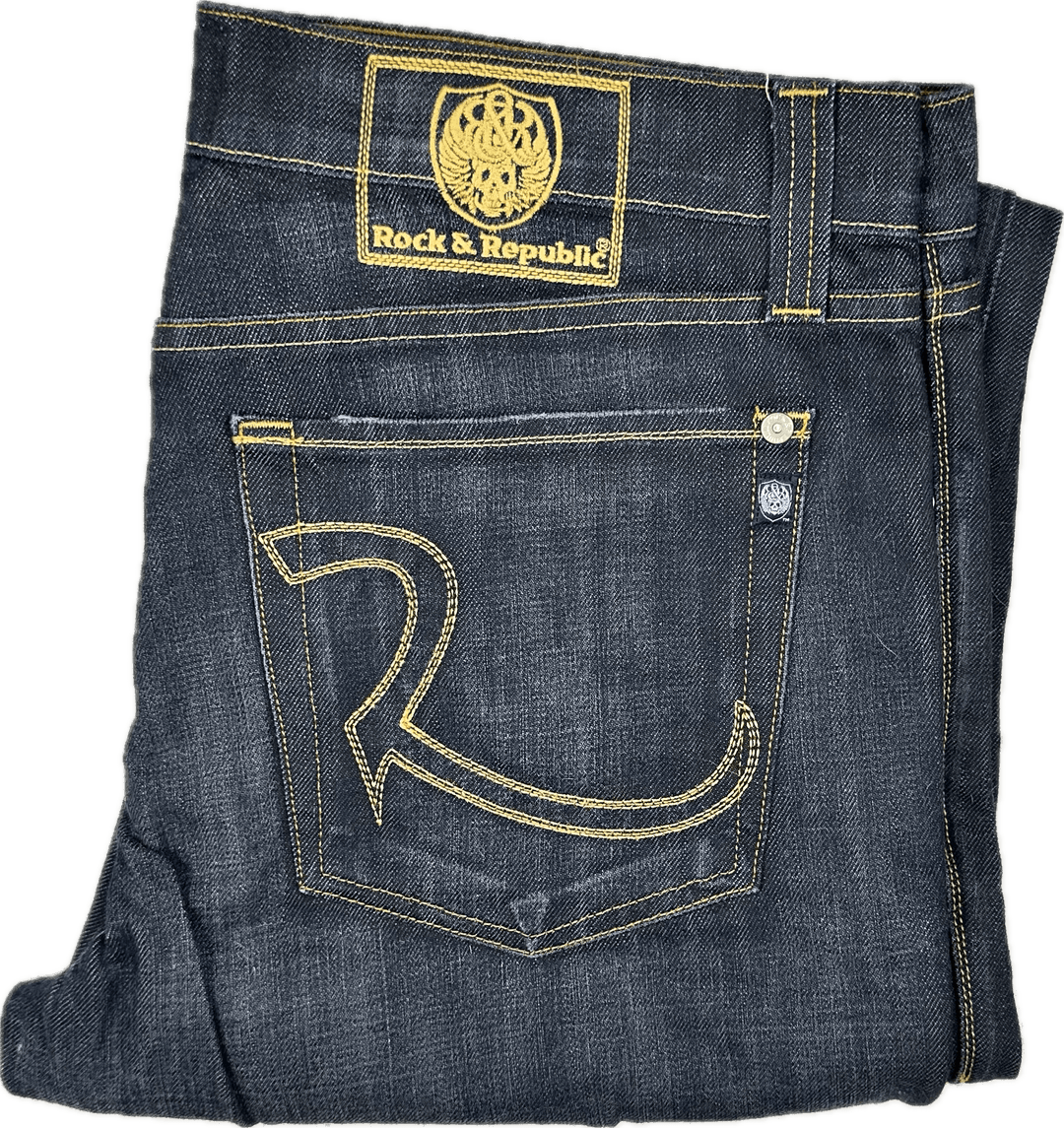 Rock & Republic Mens 'Henlee' Bootcut Jeans- Size 38 - Jean Pool