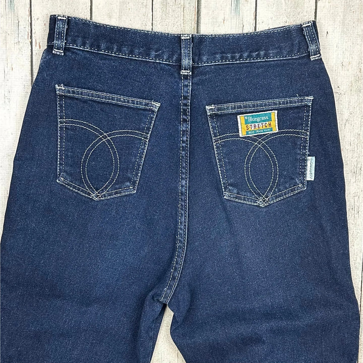 Bluegrass 1980's High Waisted Slim Australian Ladies Jeans - Suit Size 11 - Jean Pool