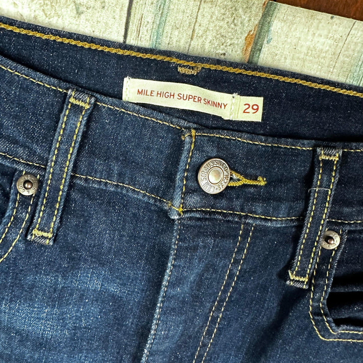 Levis 'Mile High Super Skinny' Jeans -Size 29 - Jean Pool