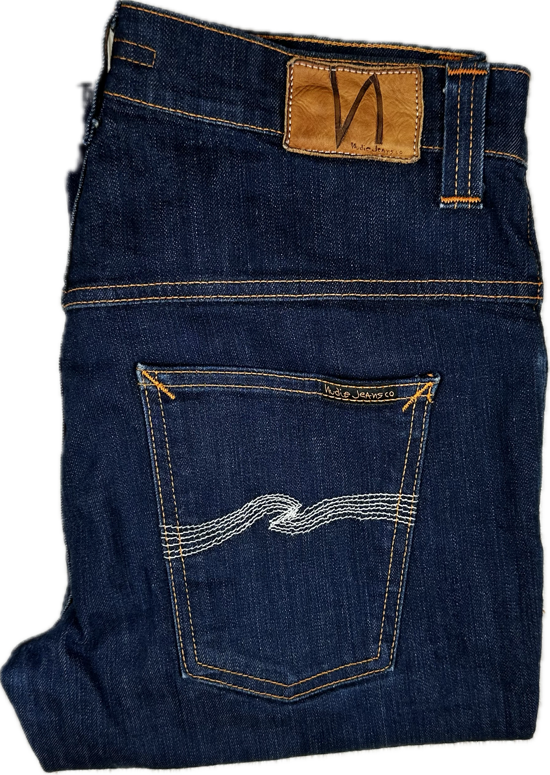 Nudie Jeans Co. 'Thin Finn' Men's Dry Ecru Embo - Size 33/32