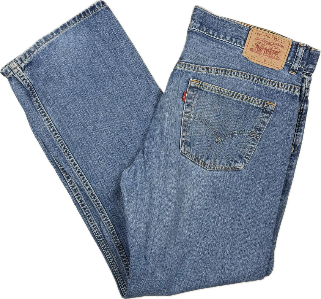 Mens Levis Bootcut 503 Denim Jeans - Size 38R