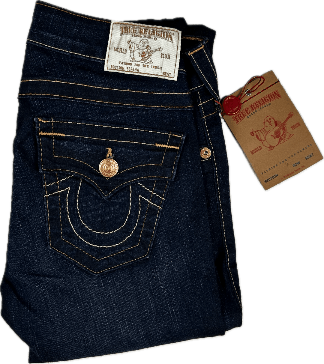 NWT - True Religion 'Serena' Skinny Lonestar Jeans- Size 26 - Jean Pool