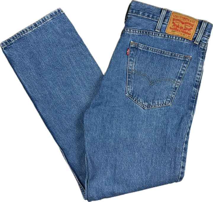 Levis 516 Straight Leg Denim Jeans - Size 38/32